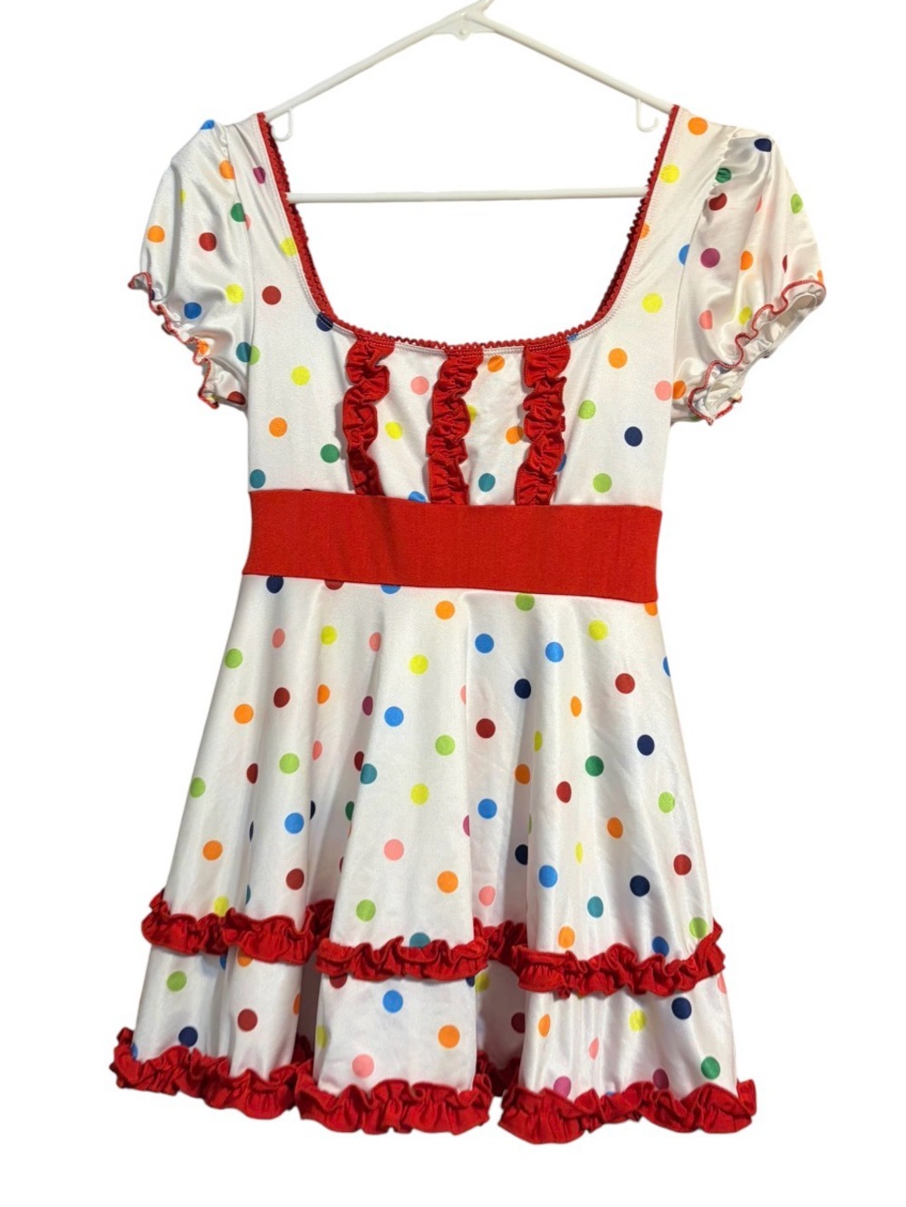 Trickz N’ Treatz Dolls Kill Polka Dot Clown Costume Dress Halloween S